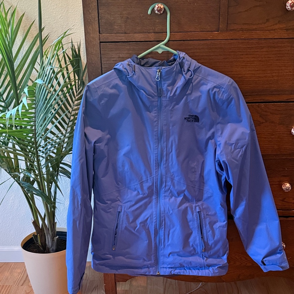 The North Face Periwinkle Hooded Rain Jacket